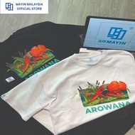 MAYIN Super Red Arowana Signature Unisize Tee in Black & White shirt baju