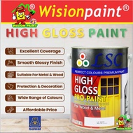 LSC ( 5L ) 5 liter LSC PAINT HIGH GLOSS PAINT CAT MINYAK FOR WOOD & METAL 🌟BUATAN MALAYSIA🌟 CAT MIYA