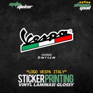 VESPA ITALY LOGO PRINT CUT STICKER