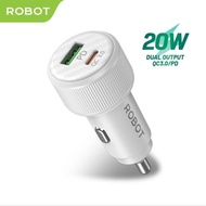 Robot RT-C11 Car Charger 2 Port USB A Car Charger Plug + USB C