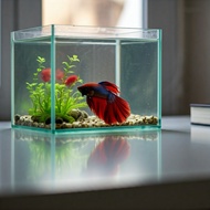 Mini fish tank desktop betta fish tank with super beautiful glue marks 18x12x15 20x12x20 computer ed