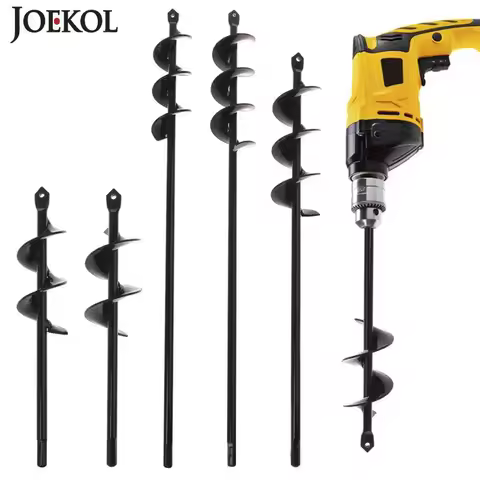 Auger Spiral Drill Bit Tools Plante Drill Auger Yard Gardening Bedding Planting Hole Digger Tools Re