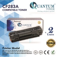 2 Units Compatible CF283A ( 83A ) High Quality Toner Black Cartridge for HP LaserJet Pro MFP M125A /