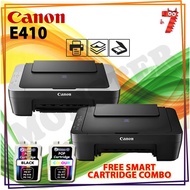 Canon Pixma E410 3in1 Inkjet Printer FOC Pop Cartridge Combo