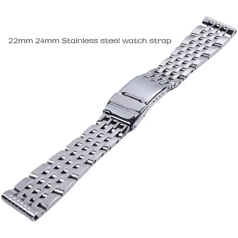 22mm 24mm Stainless steel watch strap For Breitling Super Ocean Avenger Blackbird reconnaissance air
