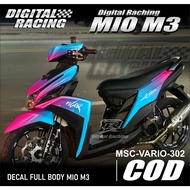 Mio M3 Full Body Decal - Mio M3 Full Body Gradient Sticker - Mio M3 Full Body Decal - Mio M3 Full Bo