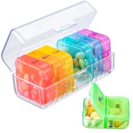 Pill Organizer 2 Times a Day, Weekly 7 Day Pill Box, Daily Am Pm Pill Organizer, Travel Pill Case fo