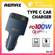 REMAX In Car Charger Adapter Fast Charging Car Charger Kereta 100W Car Charger USB Car Charger Type 
