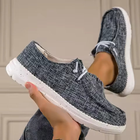 Dude Shoes Men Canvas Shoes Summer Casual Loafers Men's Moccasins Breathable Comfortable Plus Big Si