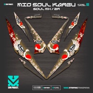 STRIPING MIO SOUL OLD MFX8/SOUL Z CARBON/STICKER SOUL OLD MX/STICKER SOUL CARBON STICKER SOUL 115 st