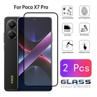 2 Pcs Poco X7 Pro Tempered Glass Screen Protector Camera Lens For Xiaomi Poco X7 X6 Pro C75 C65 C61 