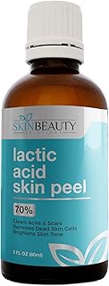 Skin Beauty Solutions LACTIC Acid 70% Skin Chemical Peel- Alpha Hydroxy (AHA) For Acne, Skin Brighte
