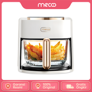 Mecoo Most Aesthetic Transparan Air Fryer 650 Low Watt 5L SNI Hemat Listrik &amp; Anti Jeglek Mesin Penggorengan Tanpa Minyak Oven Listrik Kado Pernikahan