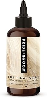 Pride and Groom The Final Coat Dog Conditioner – Formulated with All Natural Ingredients to Untangle