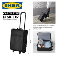 IKEA STARTTID Cabin Size Travel Luggage Bag on wheels Lightweight Drag