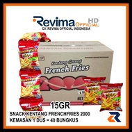 Snack Ciki Kentang Goreng FRENCH FRIES 2000 15Grm Kemasan 1 Dus isi 40 Bungkus