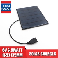 6V 3.5Wa Solar Panel Power Charger Polycrystalline Solar Cell DIY Solar Charge Baery 5V B output Solar Panel 6VDC