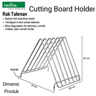 Tanica Cutting Board Rack Stainless Steel Cutting Board Holder 6-Section/ Cutting Board Rack Holder
