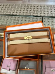 Hermes Kelly long Wallet 金金 送帶變Kelly to go