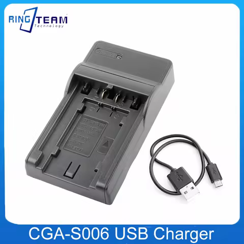 CGA-S006 DMW-BMA7 Battery USB Charger for Panasonic Lumix DMC-FZ7 DMC-FZ30 FZ50 FZ28 FZ18 DMC-FZ8 FZ