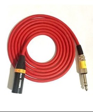 日本/Canare L-4E6S  Balanced XLR 3-pin Male to 1/4"Stereo Plug Shielded Microphone Cable 專業平衡式 訊號線 配日本