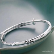 Girlfriends Niche Design Bracelet Section Bamboo Pattern Sterling Silver Bracelet Female Bamboo Sect
