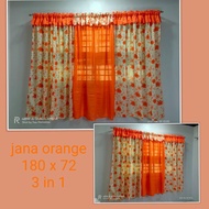 TresMahlditas WINDOW CURTAIN 3 IN 1 SET(Jana)