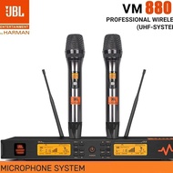 New JBL VM880 1-to-2 wireless microphone UHF performance-grade wireless mic suitable for KTV stage p