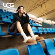 UGG秋季女士时尚经典舒适厚底毛鞋领包头休闲居家毛毛拖鞋1122550 CHE|栗色延续色 37