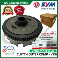 SYM VF3I CLUTCH OUTER COMP BIG GEAR COMP PRIMARY GEAR [100% ORIGINAL SYM] - 22100-VF5-000-VN