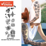 Gun Design Temporary Tattoo Sticker Waterproof 2 Weeks Fake Body Art Matte Finish