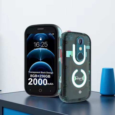 Unihertz Jelly Star Mini Smartphone Android 13 8GB 256GB Led Light Unlocked Transparent Backshell Ce