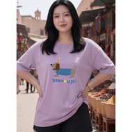 2Y791 [AIYOU] M-5XL Tshirt Woman T Shirt Baju Perempuan Style   Women Wanita Plus Size Clothes Plus 
