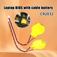 CR2032 3V Button Battery With Two Pins Wire for Laptop BIOS/CMOS Motherboard Mainboard CR2032 Replac