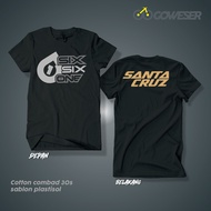 Kaos Sixsixone/ Kaos Santa Cruz/ T-Shirt Sixsixone/ Kaos 661/ Kaos Downhill/ Kaos Born To Ride