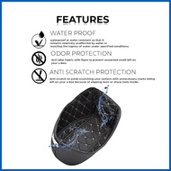 ✬ ⚛ ∟ Motorcycle Ubox Cover Leather Compartment Cover for Honda Click 125 Accessories Waterproof