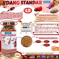 Akari Standard Dried Shrimp 130gr All color ornamental Fish food channa oscar predator flowerhorn pa