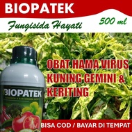 BIOPATEK Fungisida Hayati Obat Virus Kuning Gemini & Keriting Daun Cabe Tomat Terong dll Pupuk Sempr
