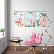 Wall decoration Decal - 3 modern style Pink Stork photo frames