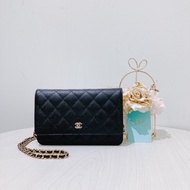 CHANEL 香奈兒經典長銀包連鏈帶包包CLASSIC FLAP CAVIAR WALLET ON CHAIN