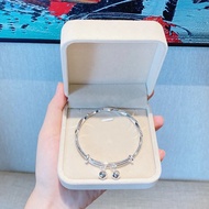 【Ship In 24H】手鐲女純銀不掉色手鐲女韓版不掉色 Bracelet Adjustable For Women 古风 Beacelet Women 银手镯女999足银年轻款时尚手镯推拉可调节情