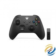 Microsoft - Xbox 無線控制器黑色帶適用於 Windows 的無線適配器 1VA-0003