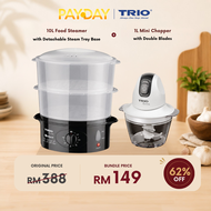 [Limited Bundle Promo] Trio Steamer 10L + Mini Chopper (1L)