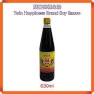 【Ready Stock】Twin Happiness Brand Soy Sauce/ Cap Twin Happiness Kicap Soya Cecair 双喜商标生抽 630ml/bottl