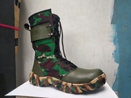 Sepatu PDL Jatah TNI AD TNI AU TNI AL Titan Ninja Tactical Loreng DIGITAL Kulit SAPI ASLI Ujung BESI