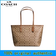 CYVG Coach Bag Official Store Original authentic women Tote Bags F4455  F58292 Classic Signature Leather zipper small shopping bag Fashion sling bag cross body shoulder bag tote ba