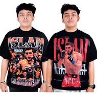 KATUN UFC ISLAM MAKHACHEV OVERSIZED COMBED COTTON 20S BOXING SPORT T-SHIRT