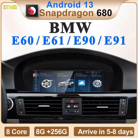 2024 New ID6 ID7 ID8 Android 13 Qualcomm680 Snapdragon6225 8GB 256GB 8.8inch For BMW 3/5Series E60 E