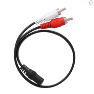 Adapter Y Cable Stereo Adapter Y 3.5mm Female To Female To 2 Cable Hdtv Amplifier Audio Cable 3.5mm To 2 Rca 2 Rca Male 0.25 Rca Male Stereo Rca Audio Cable Meter Rca Audio