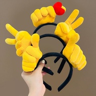 Unique Thumb Hair Ring Heart-Shaped Cartoon Hand Cut Luxury Photo Wash Face Hair Ring Hair Clip